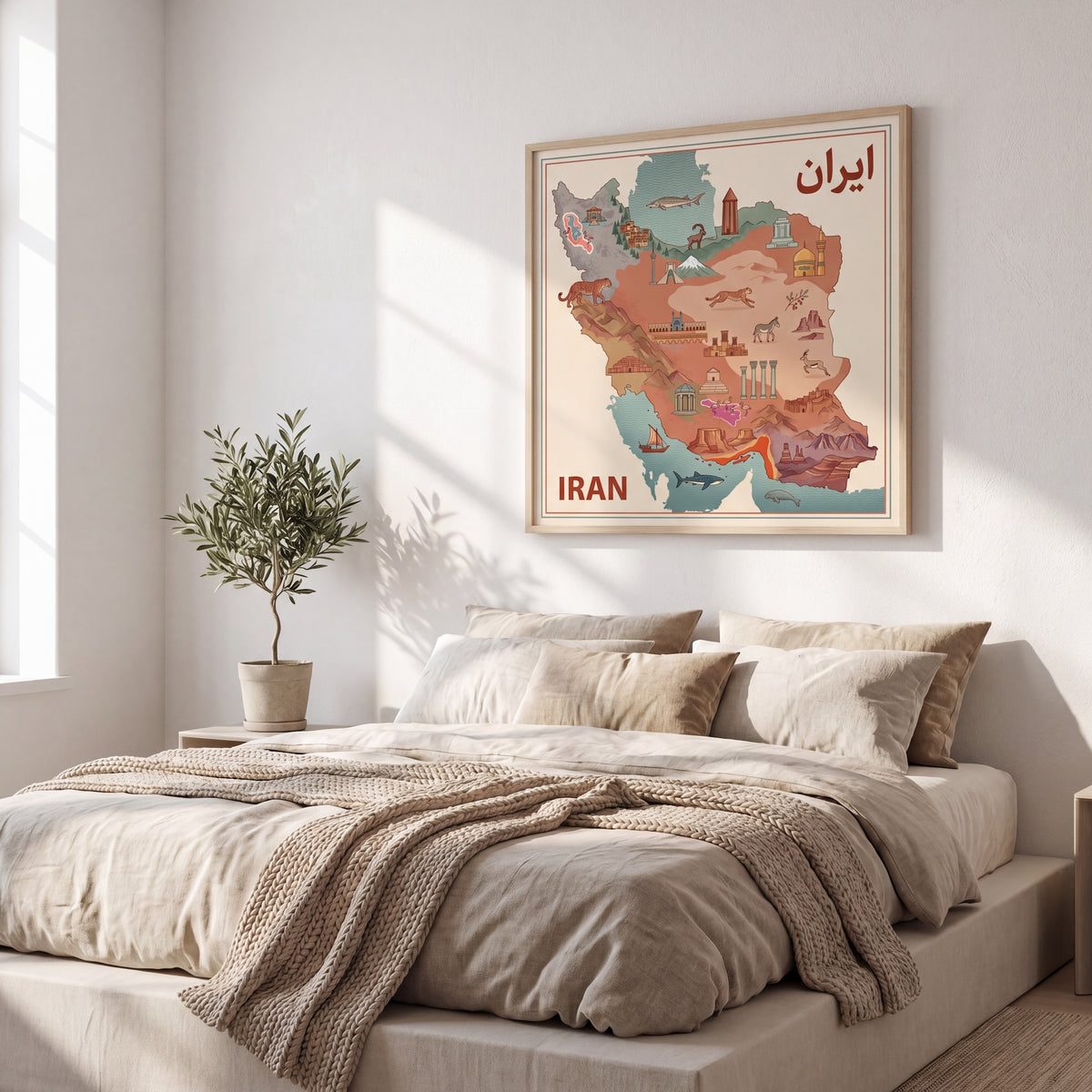 Illustrated Map of Iran
