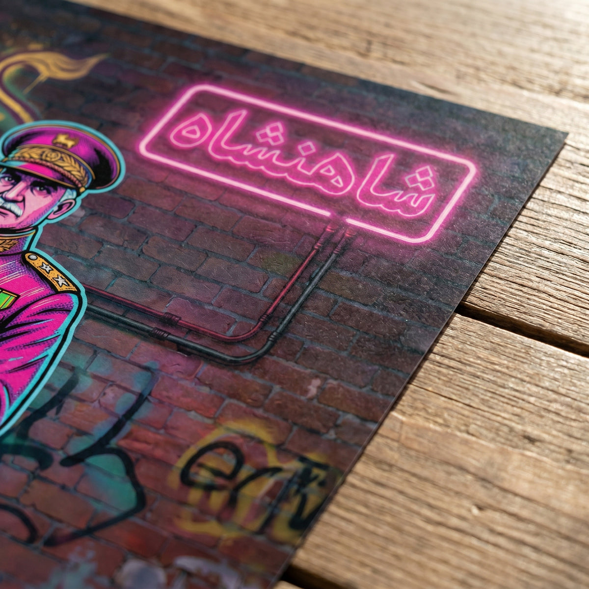 Reza Shah in Neon