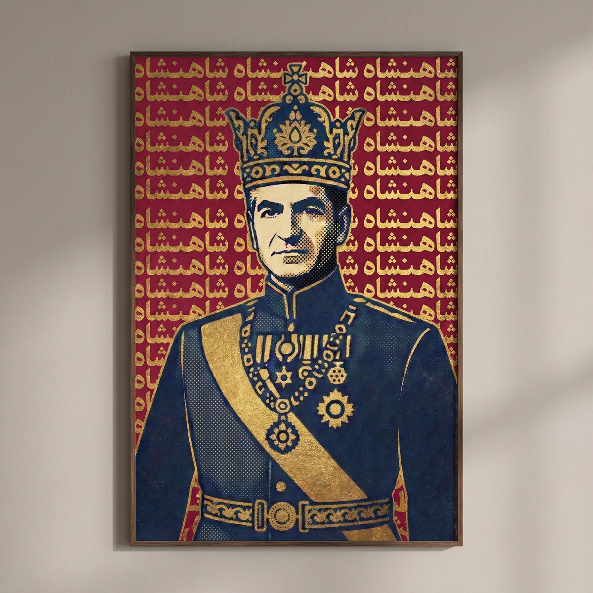 The Shah in Halftone