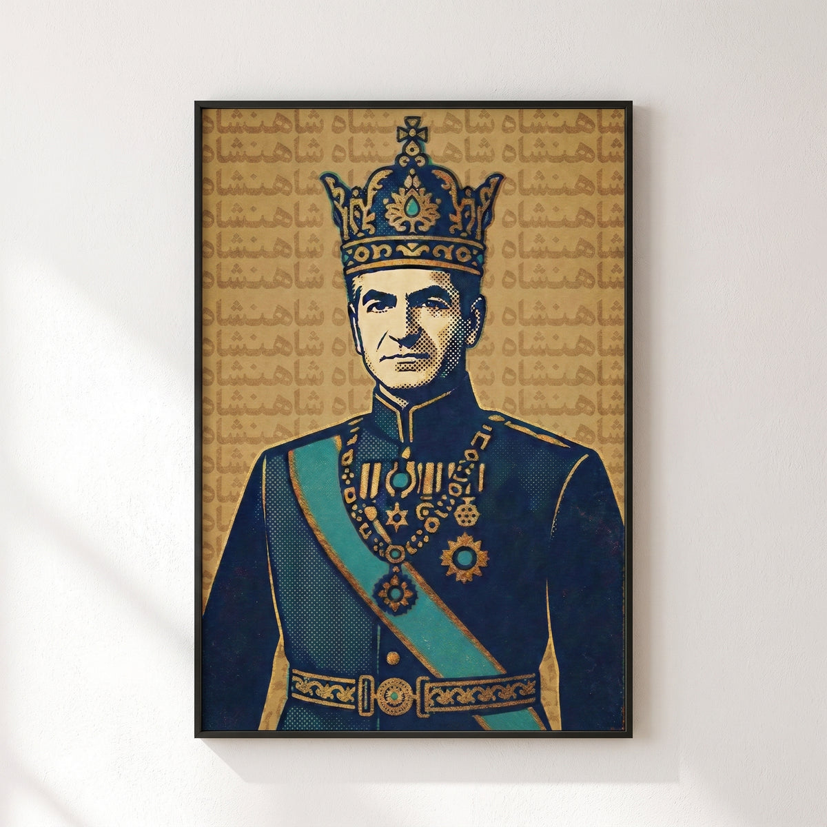 The Shah in Halftone