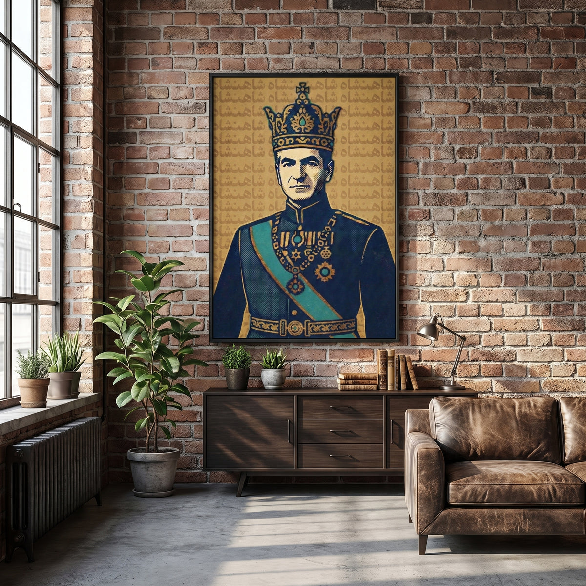 The Shah in Halftone