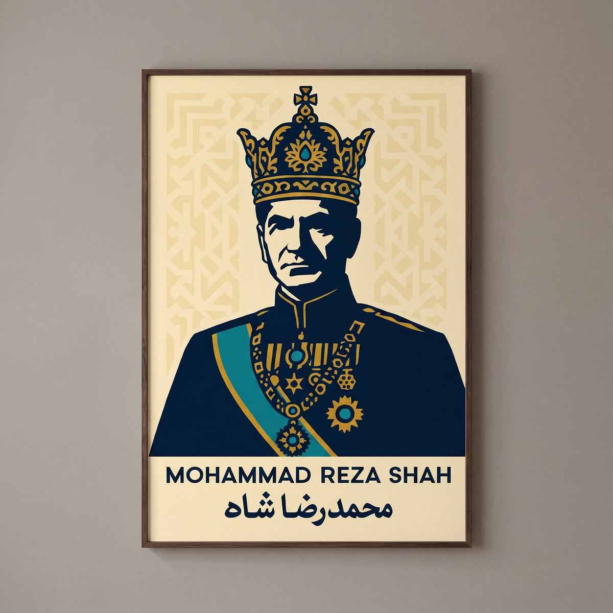 The Shah in Navy and Gold