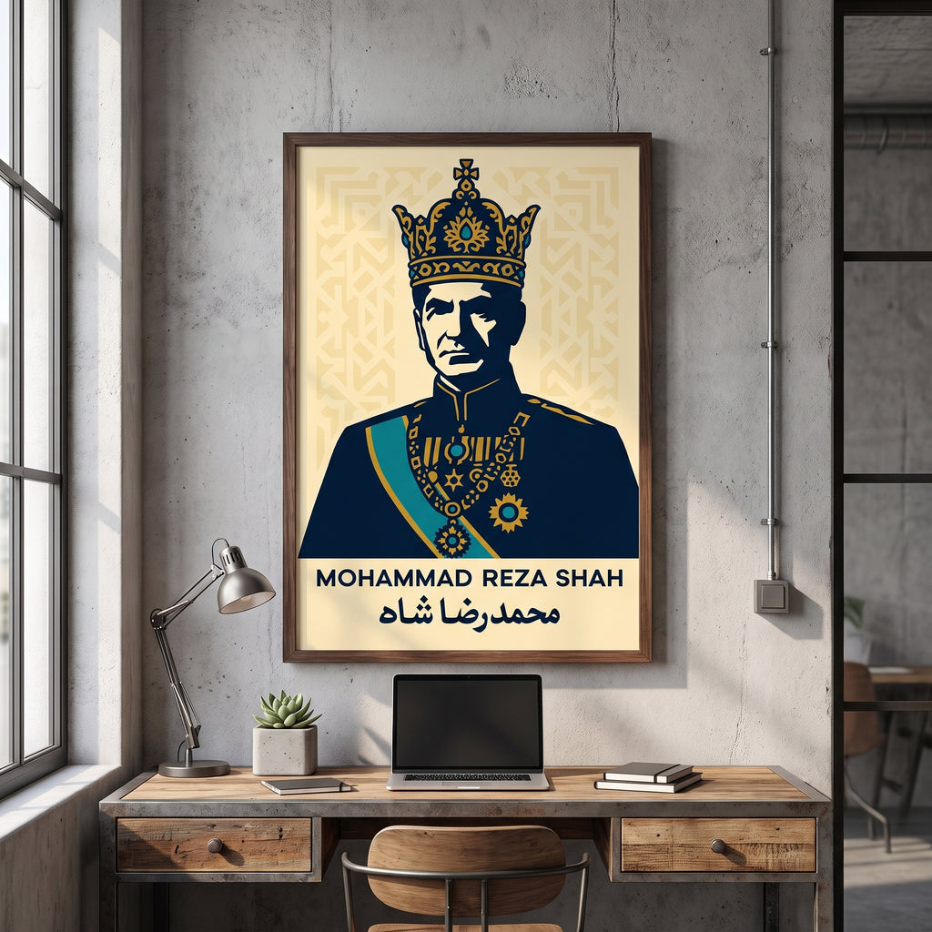 The Shah in Navy and Gold