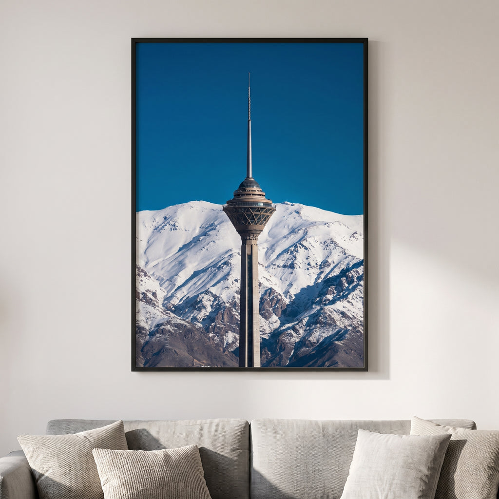 Milad Tower in Winter