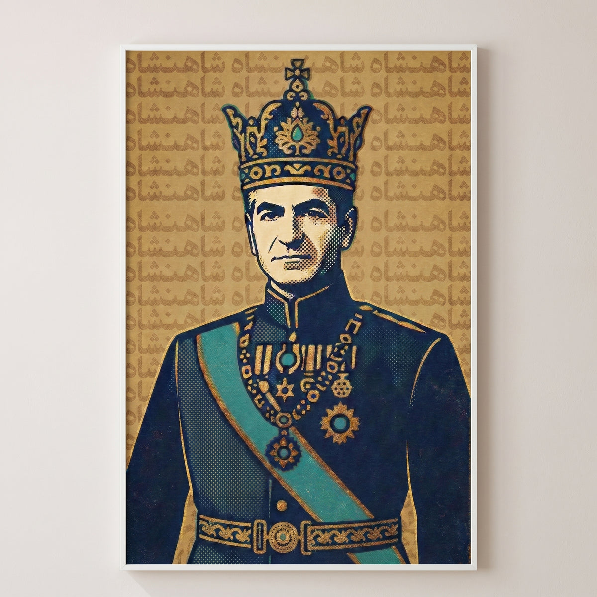 The Shah in Halftone