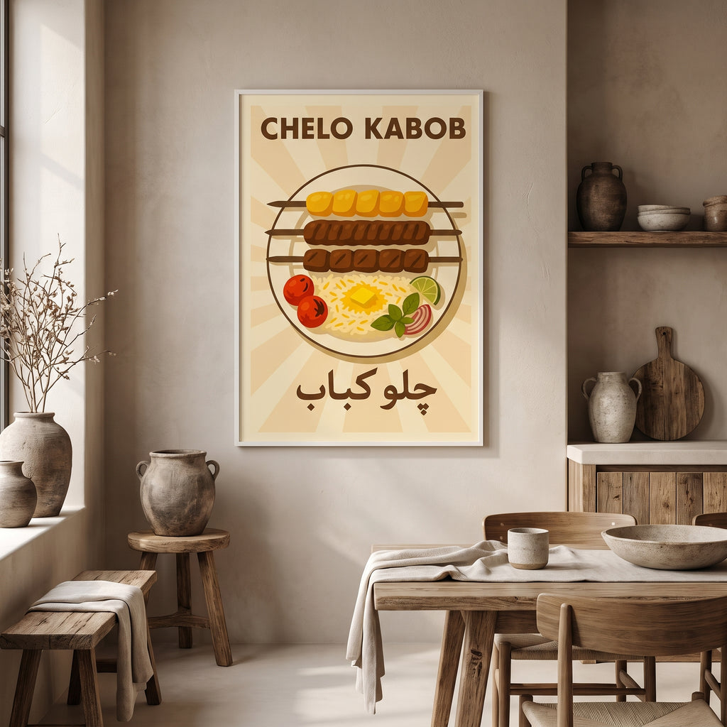A Plate of Chelo Kabob