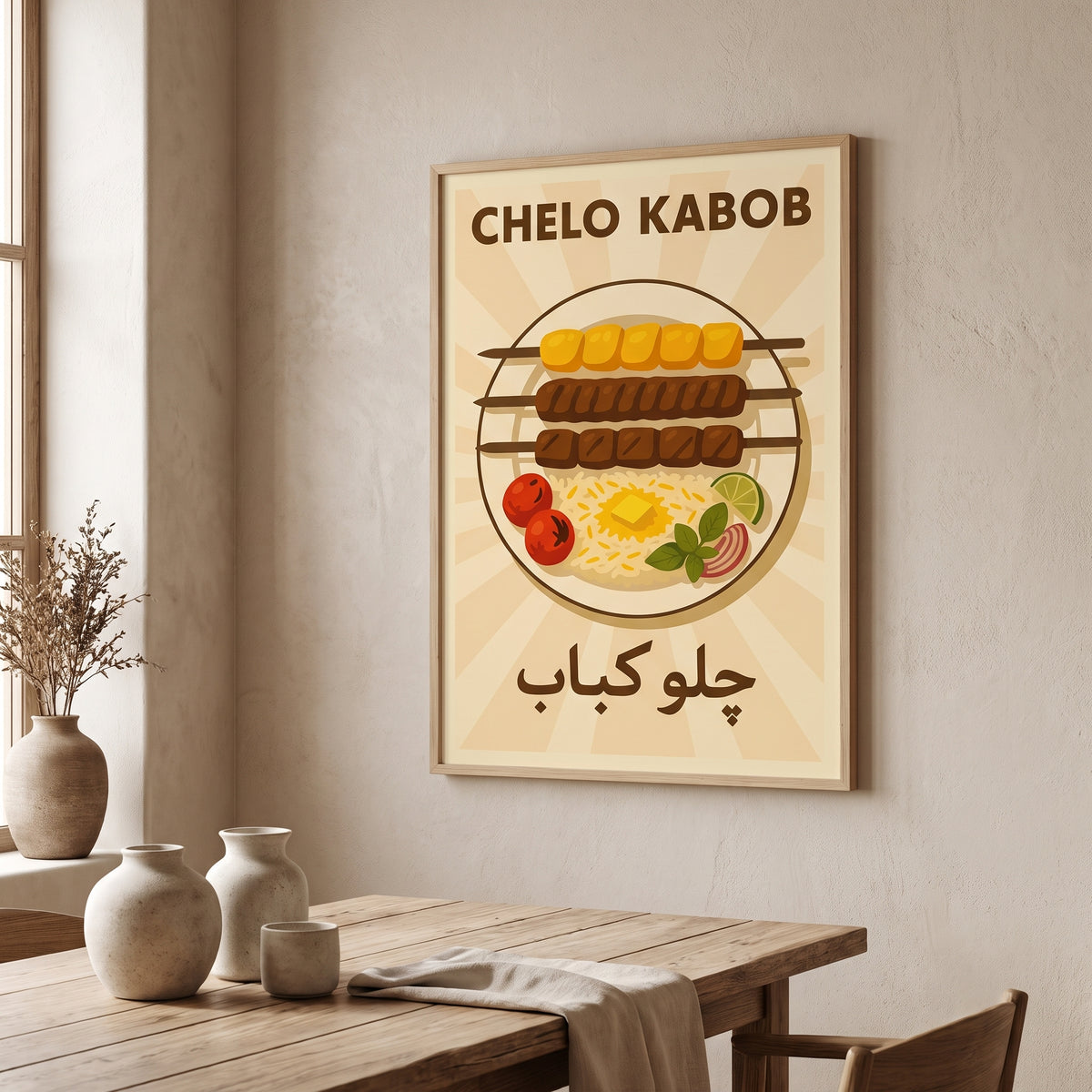 A Plate of Chelo Kabob