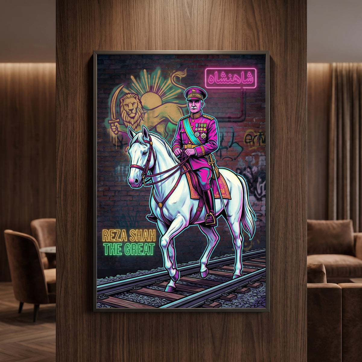 Reza Shah in Neon