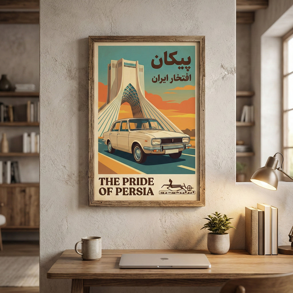 Paykan at the Azadi Tower