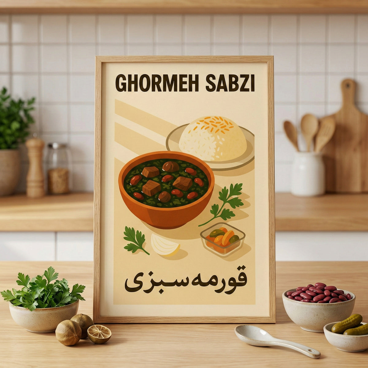 A Bowl of Ghormeh Sabzi