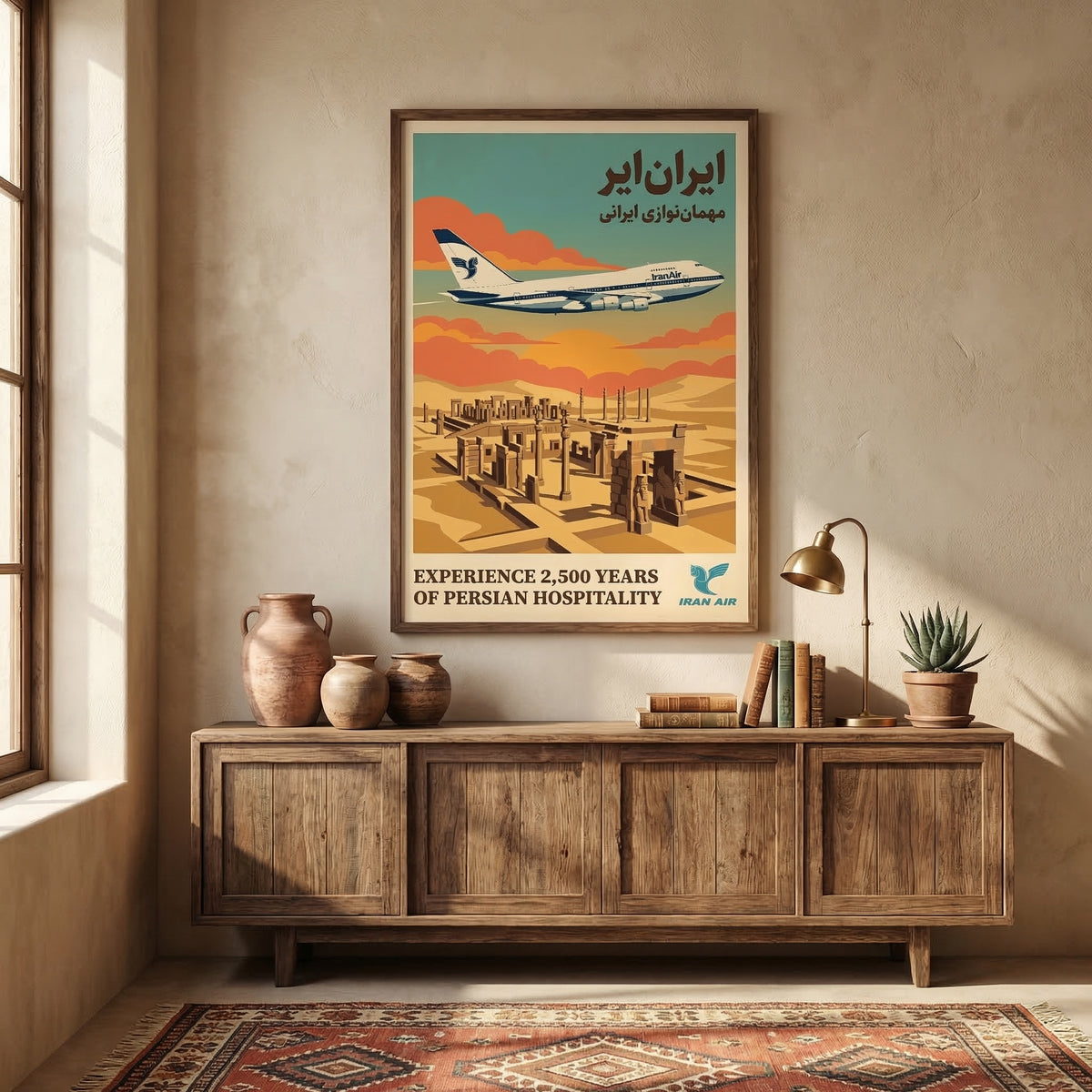 Iran Air over Persepolis