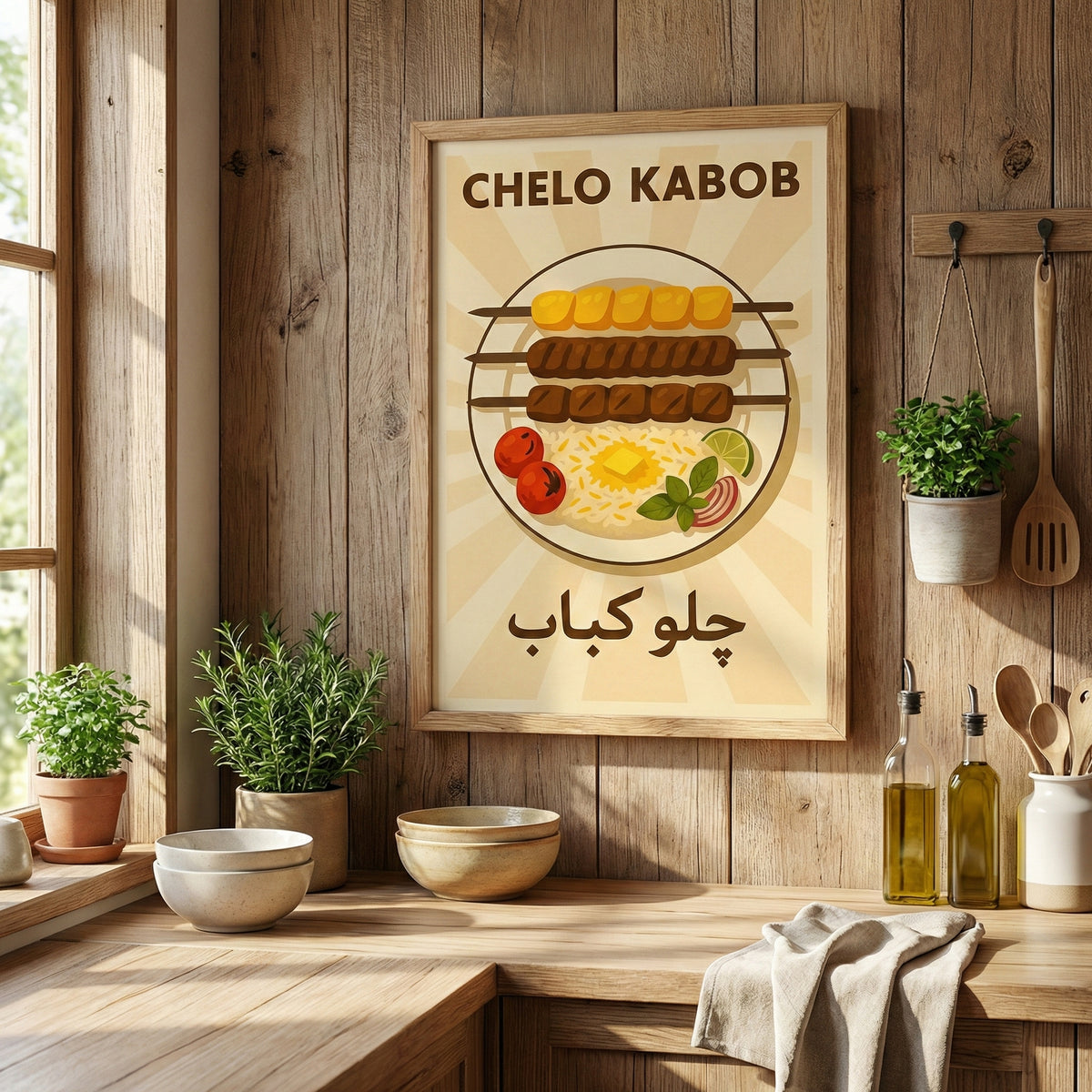 A Plate of Chelo Kabob