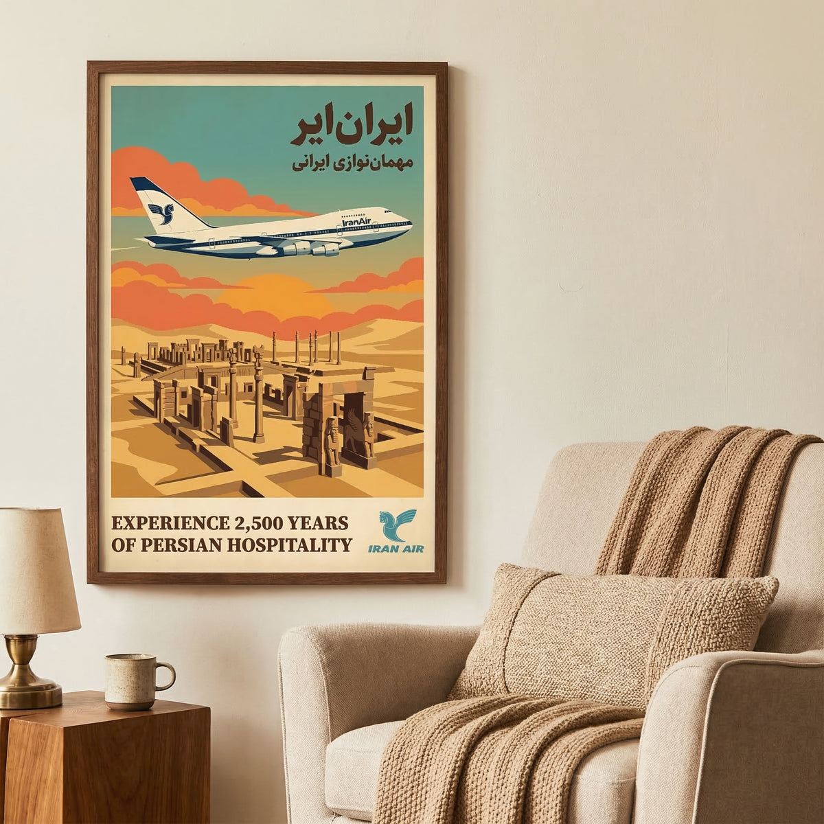 Iran Air over Persepolis