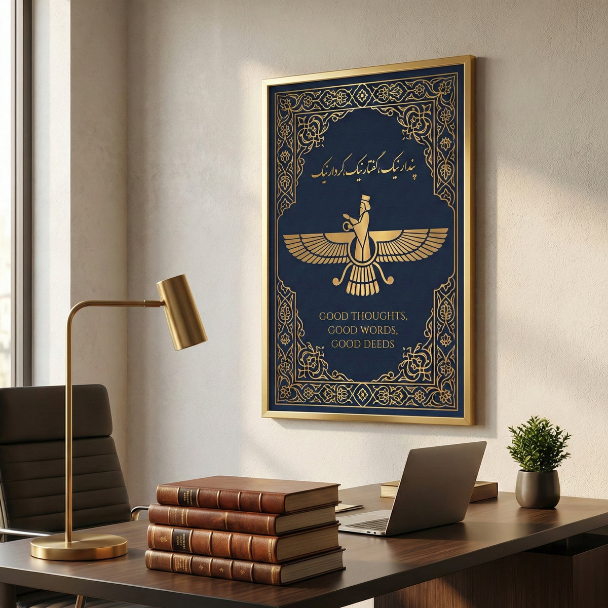 Faravahar of the Three Precepts