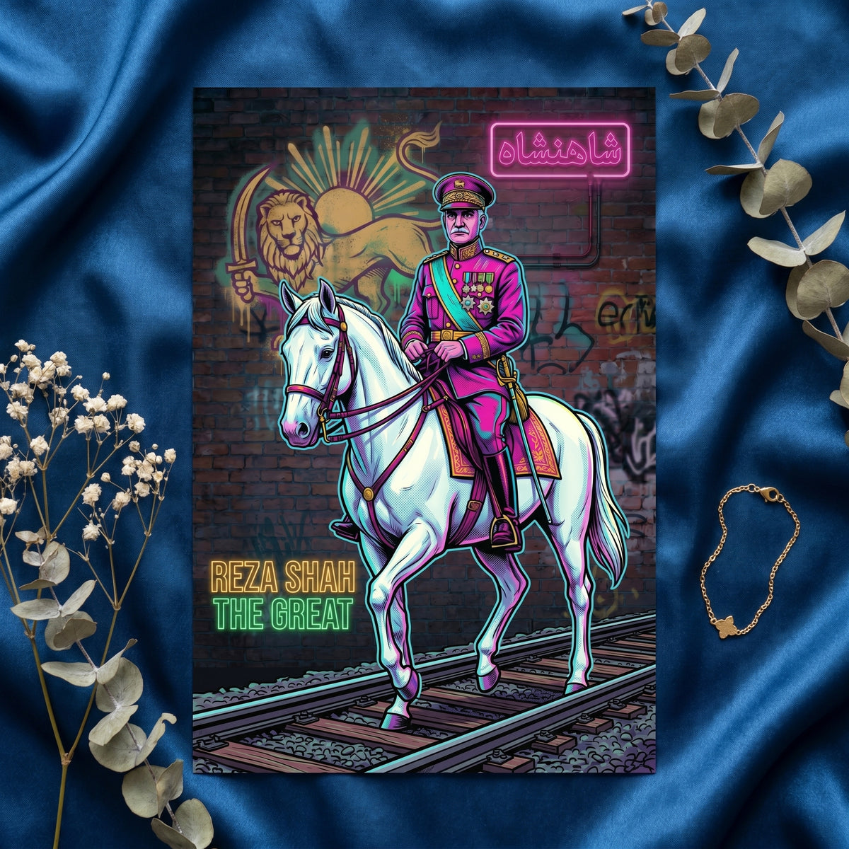 Reza Shah in Neon