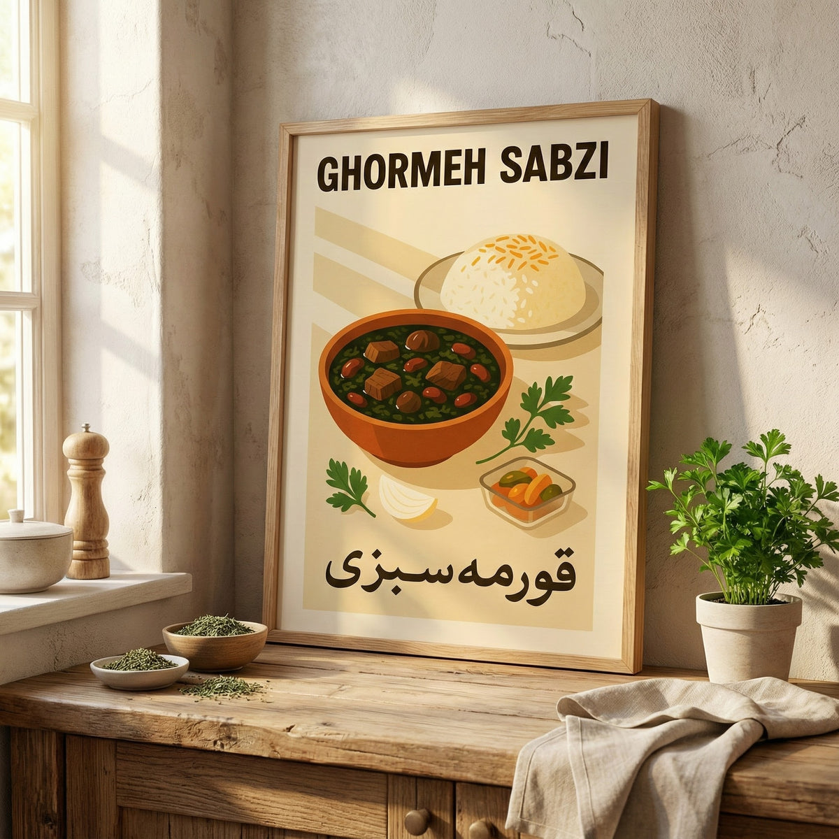 A Bowl of Ghormeh Sabzi