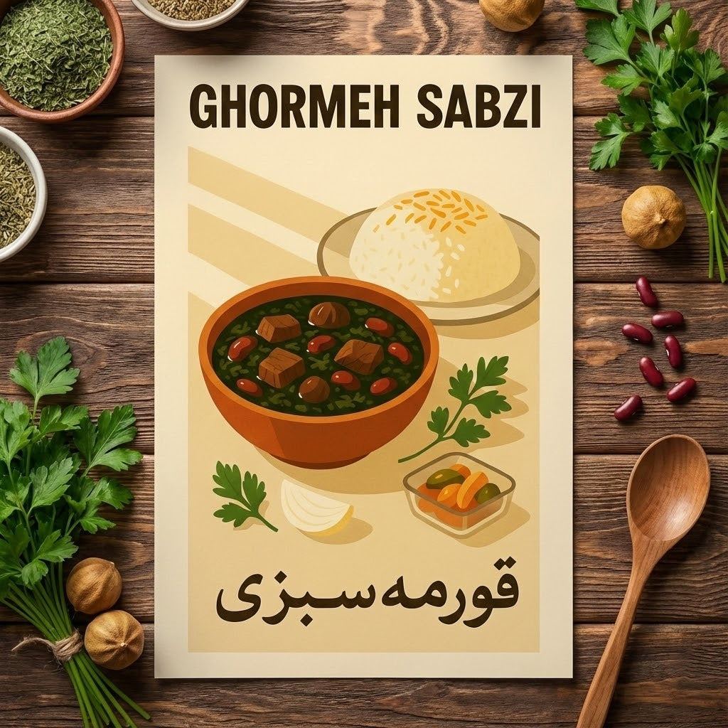 A Bowl of Ghormeh Sabzi