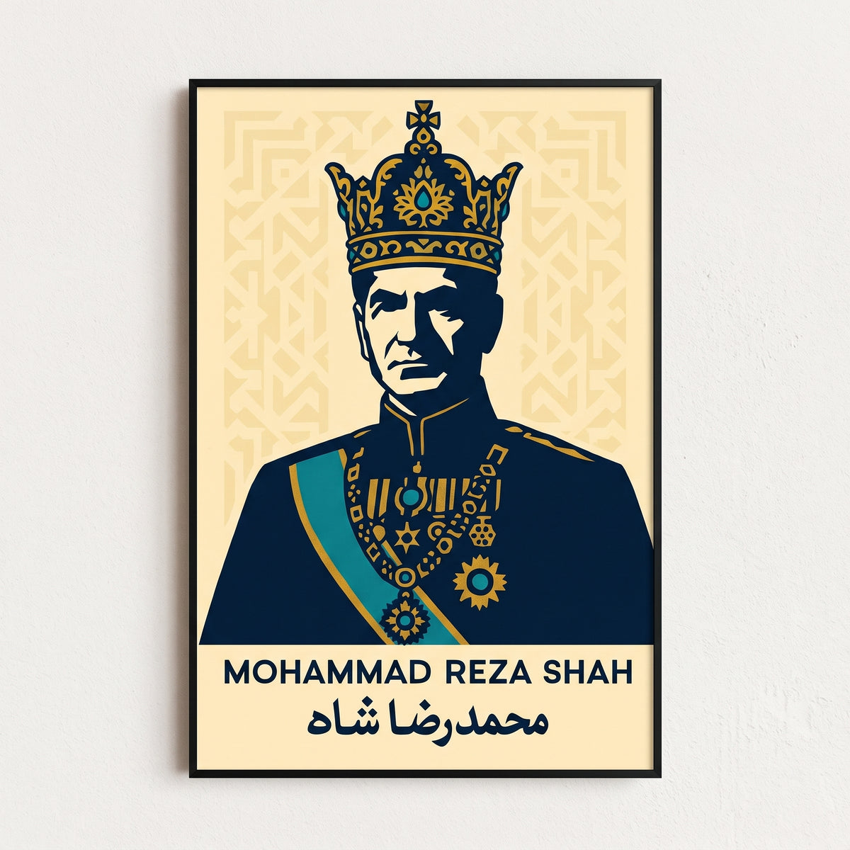 The Shah in Navy and Gold