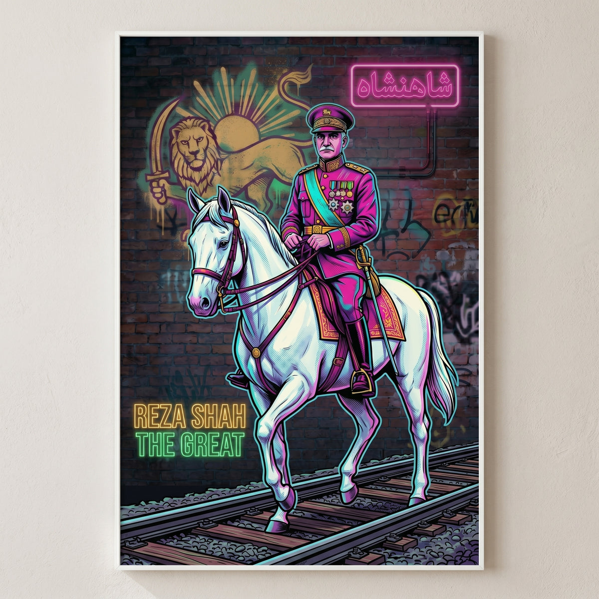 Reza Shah in Neon