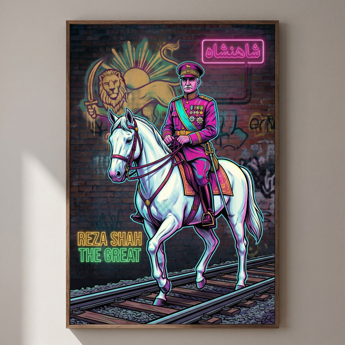 Reza Shah in Neon
