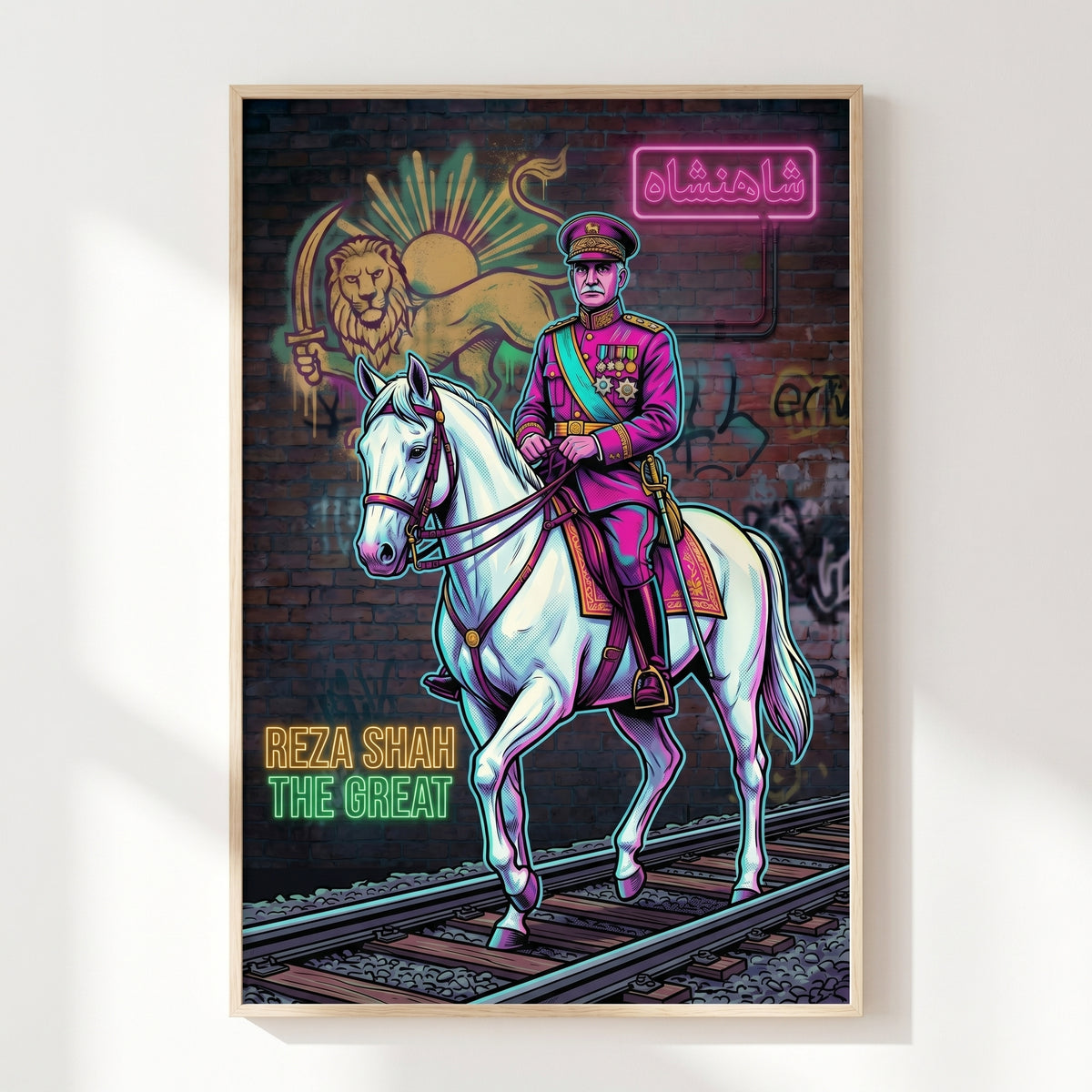 Reza Shah in Neon
