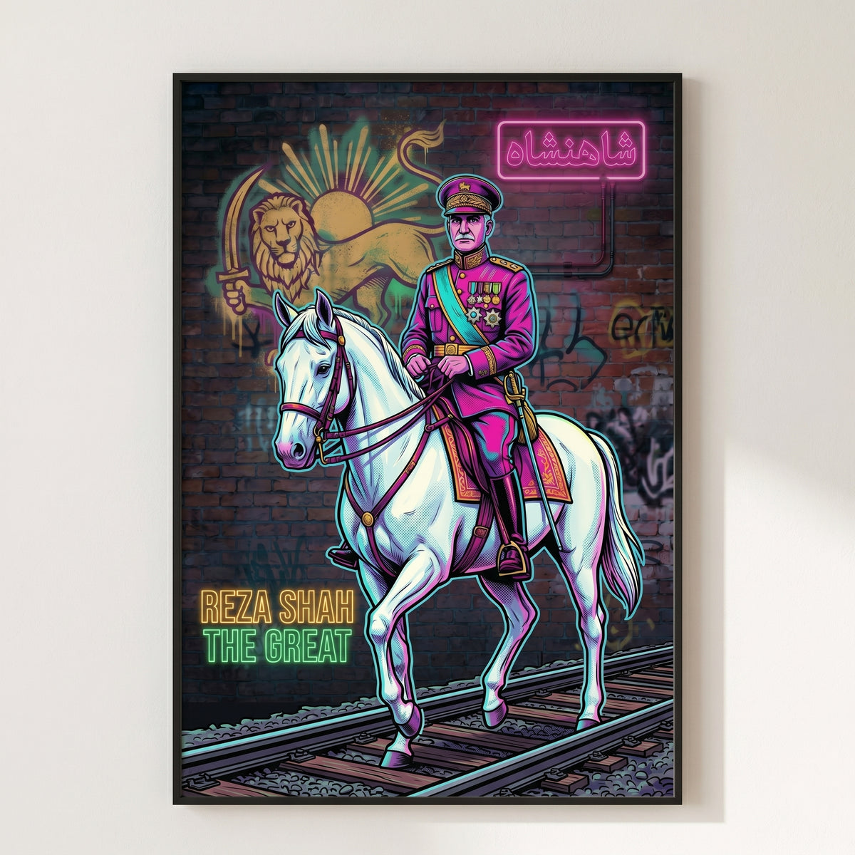 Reza Shah in Neon