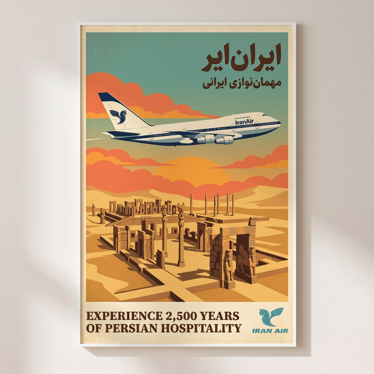 Iran Air over Persepolis